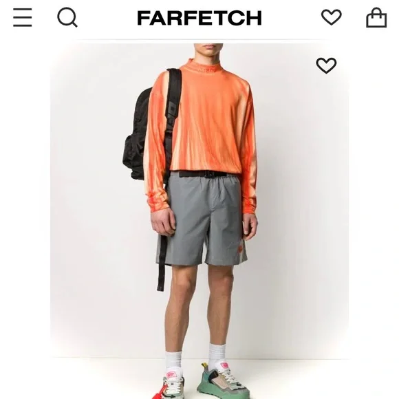 HERON PRESTONLStonewashed Mock Turtleneck Organic Cotton “Men’s” L/S Top